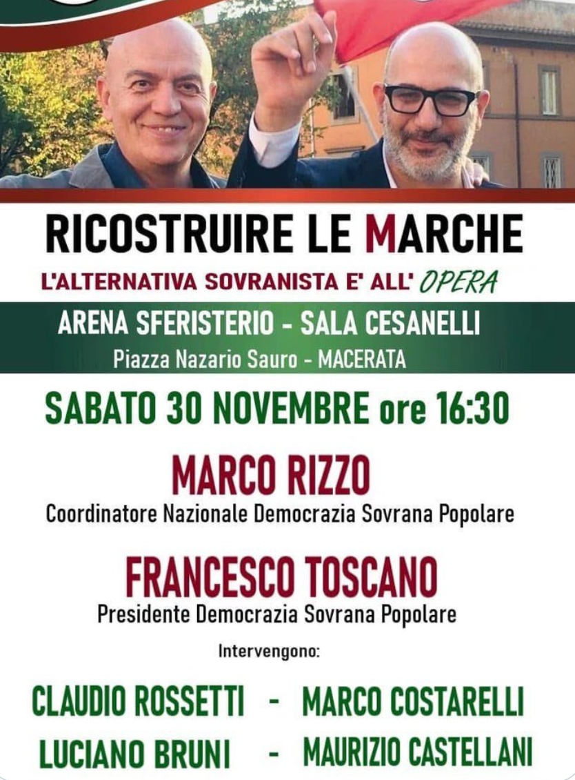 Ricostruire le Marche - L'alternativa sovranista è all'opera