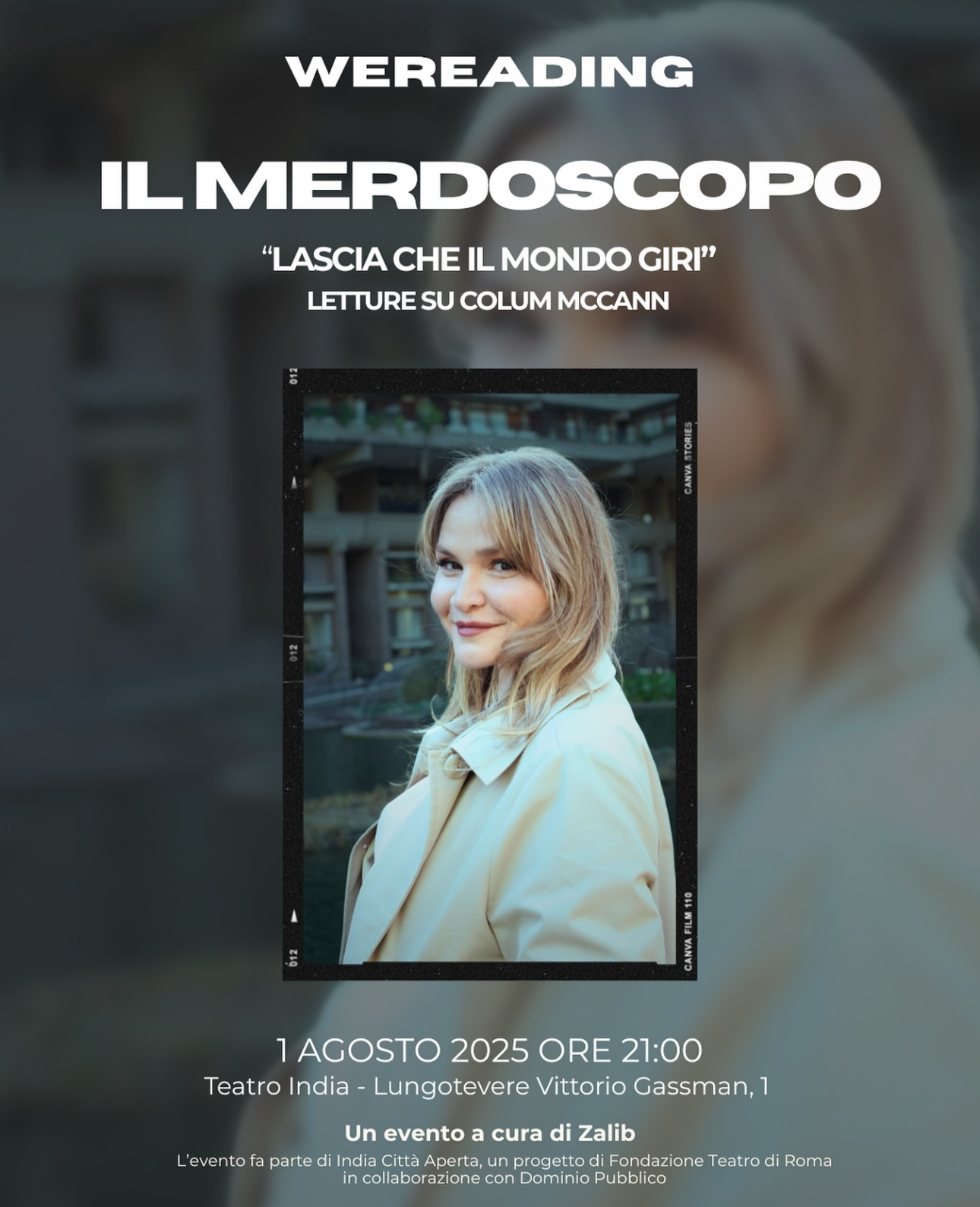  WEREADING CON: IL MERDOSCOPO “LASCIA CHE IL MONDO GIRI - READING SU COLUM MCCANN”