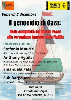 Il genocidio di Gaza: Dalla complicità del nostro Paese alla coraggiosa impresa della Flotilla
